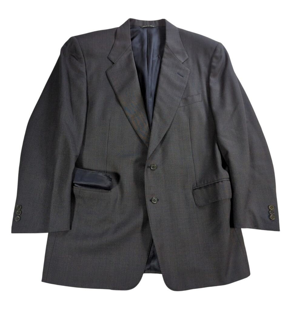 Canali Sport Coat 52R 42R Men’s Blazer Wool Made in Italy Gray Jacket
